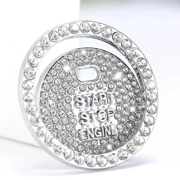 Push Start Bling Button Cover - Picture 2 of 7